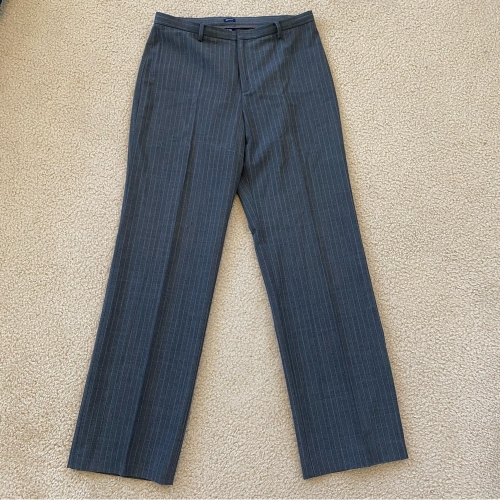 Gap Stretch Women's Gray Pin Stripe Dress Pants Size 10R